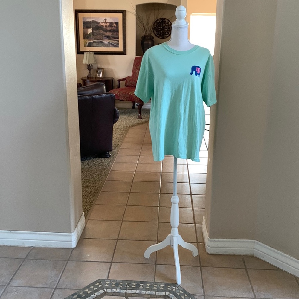 Mint, green, Texas A&M University, comfort color T-shirt